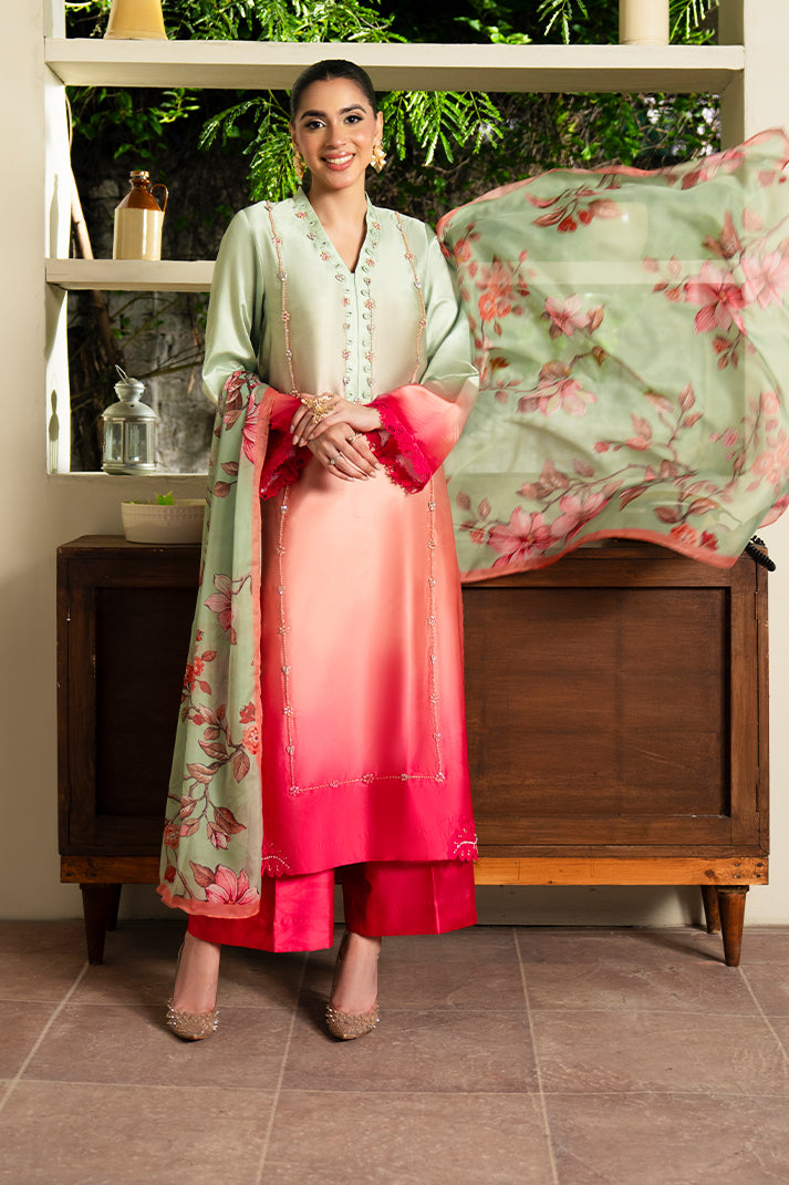 Imrozia Premium | Celeste Pret 25 | SP-112 Scarph - Formal Dress - available at Maria Faisal in UK and USA.