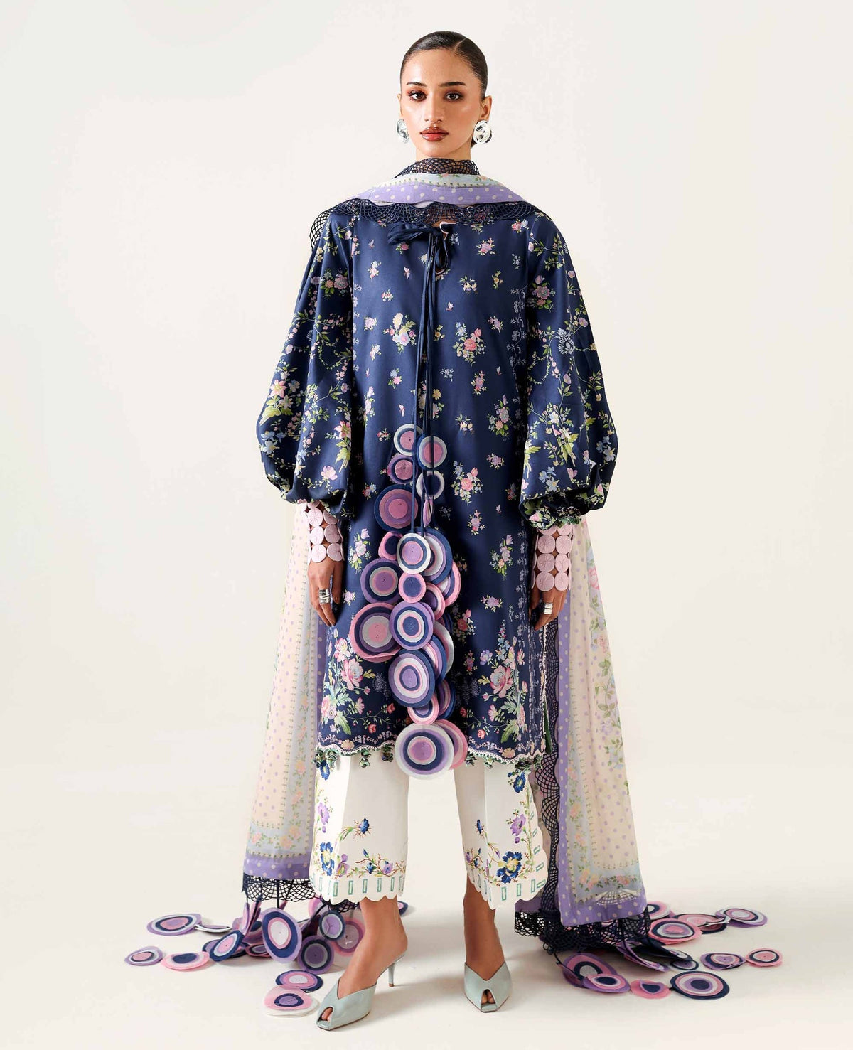 Republic Womenswear | Neoma Summer Prints 26 | Kaia - Luxury Dress - available at Maria Faisal in UK and USA.