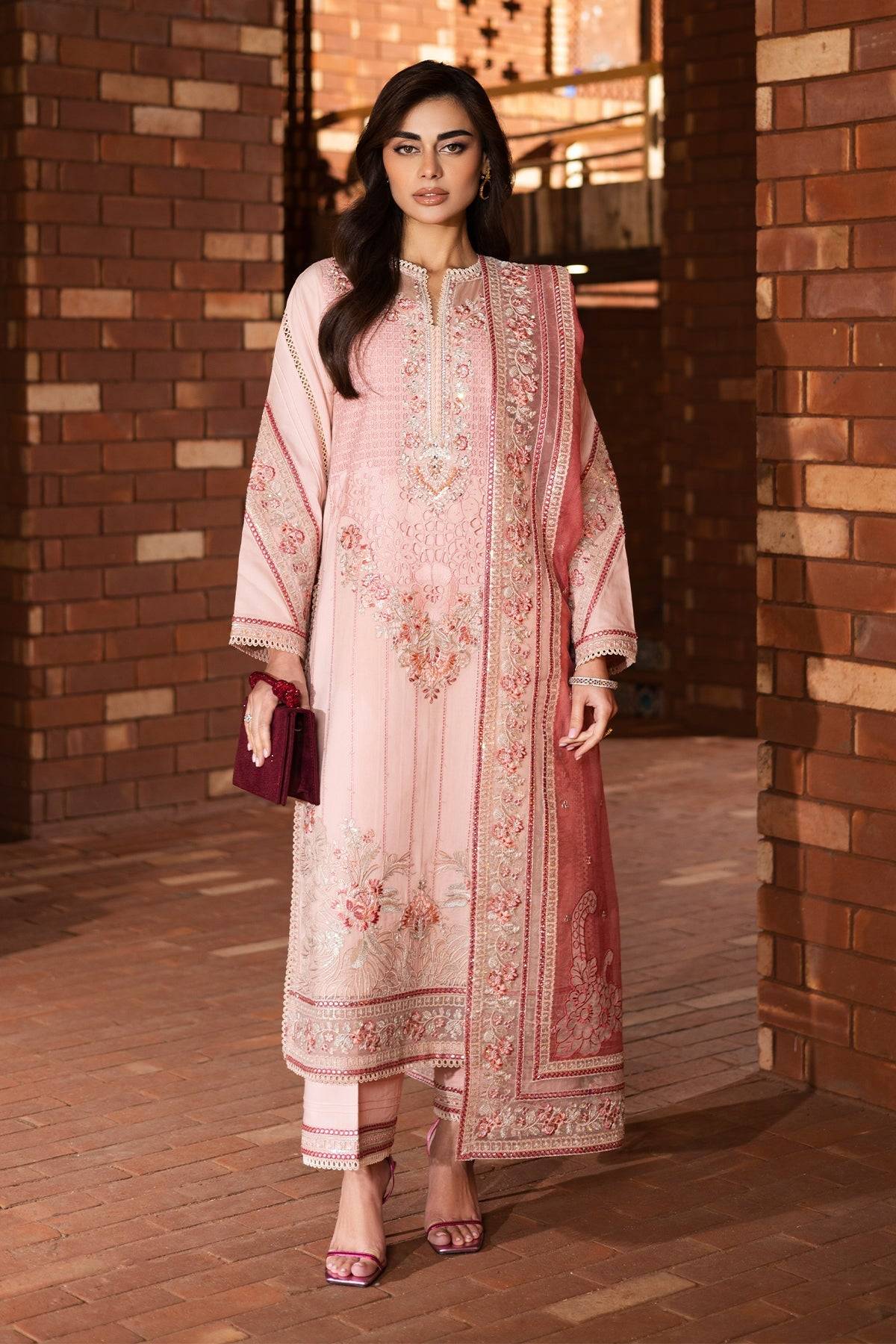 Imrozia Premium | Naya Luxury Eid Edit | SP-49 ZIMAL by Maria Faisal - Registered Vendor of : Imrozia Premium - type : Ladies Clothes - 100% original wedding dresses