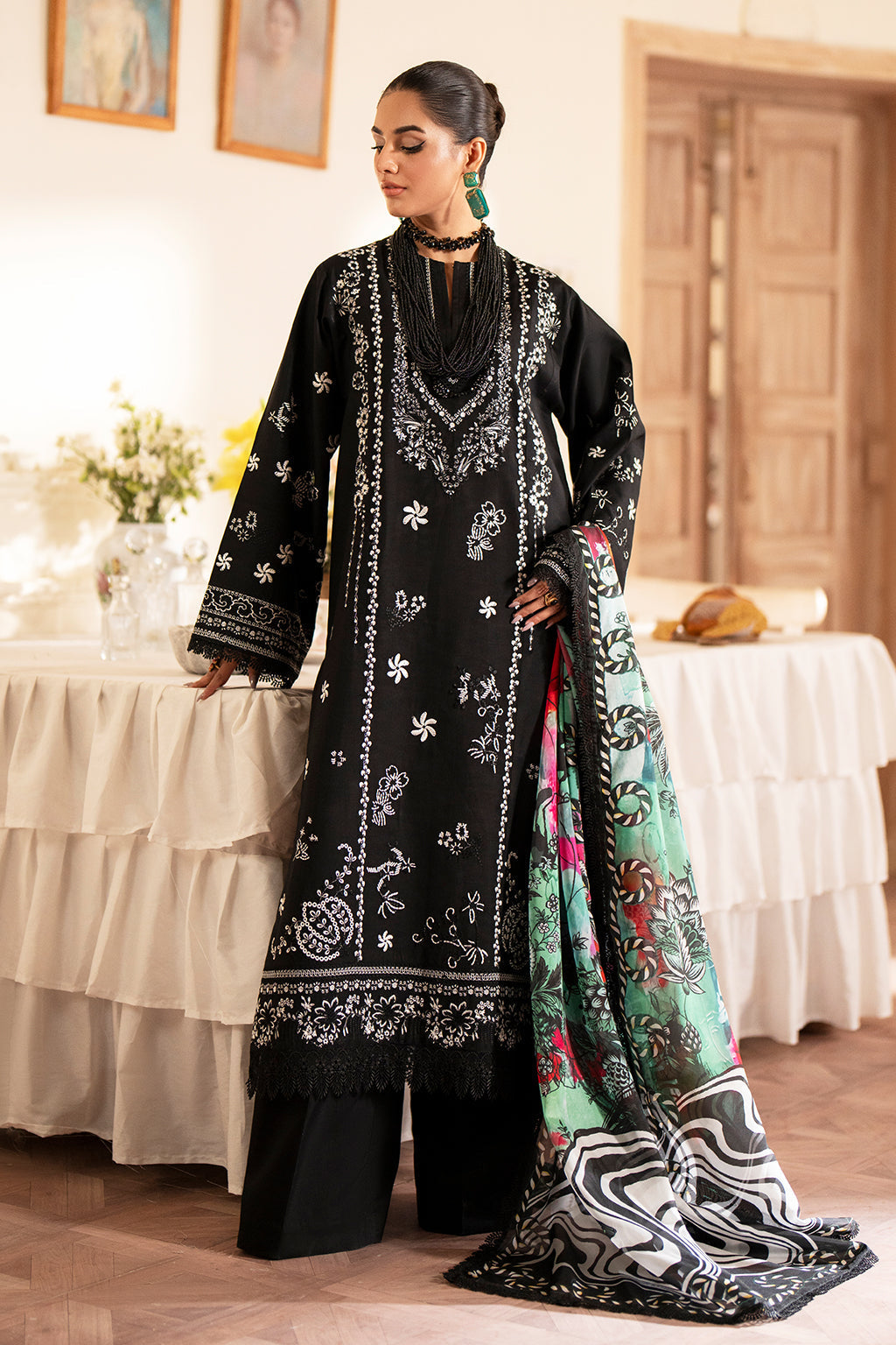 Saad Shaikh | Lumiere Winter |  D-06 Seina - Designer Dress with Intricate embroidery and embellishments. Shop elegent wedding dress at Maria Faisal.