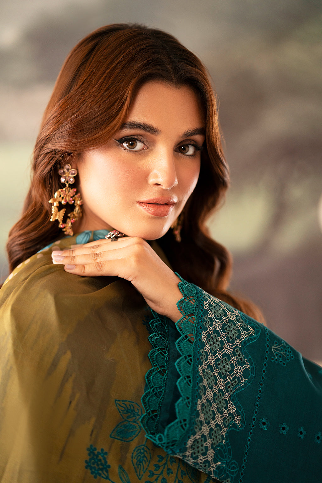 Saad Shaikh | Lumiere Winter |  D-03 Foret - Designer Dress with Intricate embroidery and embellishments. Shop elegent wedding dress at Maria Faisal.
