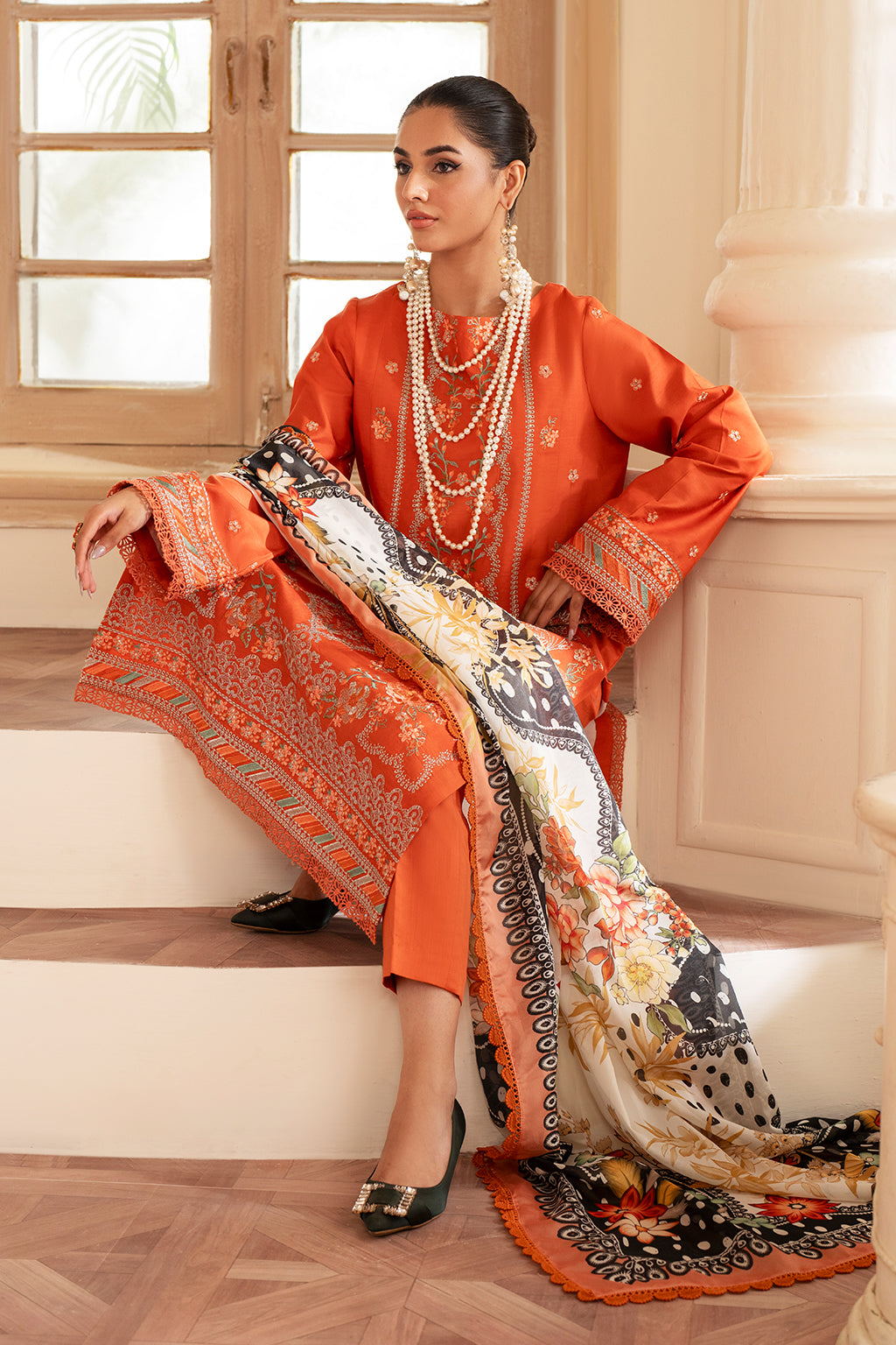 Saad Shaikh | Lumiere Winter |  D-02 Zenith - Designer Dress with Intricate embroidery and embellishments. Shop elegent wedding dress at Maria Faisal.