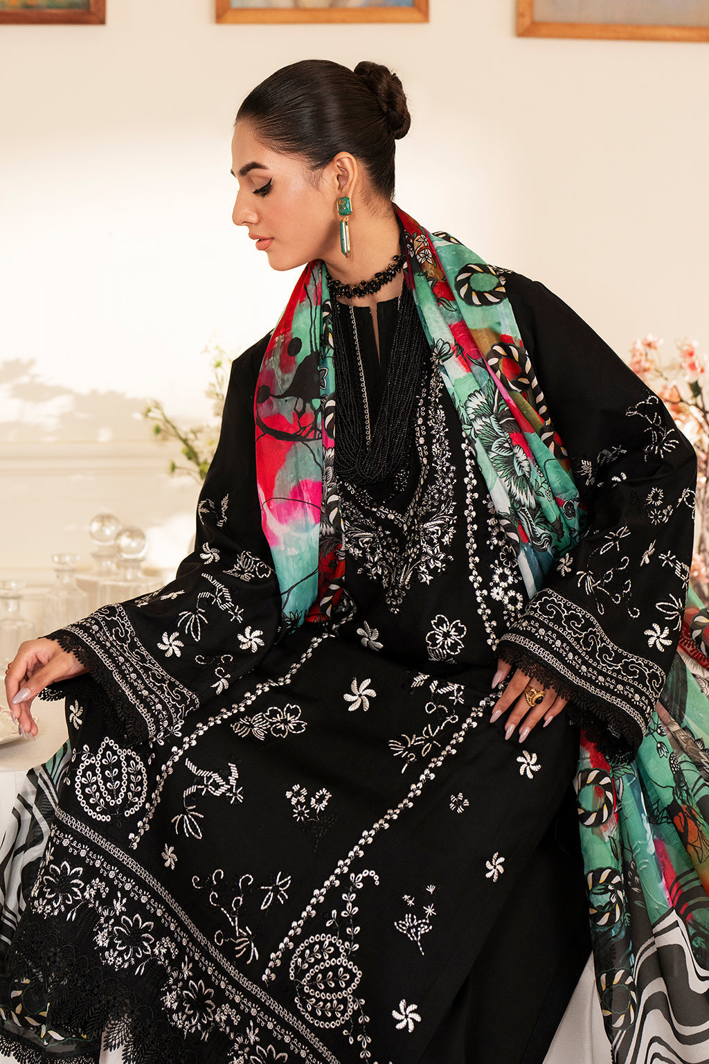 Saad Shaikh | Lumiere Winter |  D-06 Seina - Designer Dress with Intricate embroidery and embellishments. Shop elegent wedding dress at Maria Faisal.