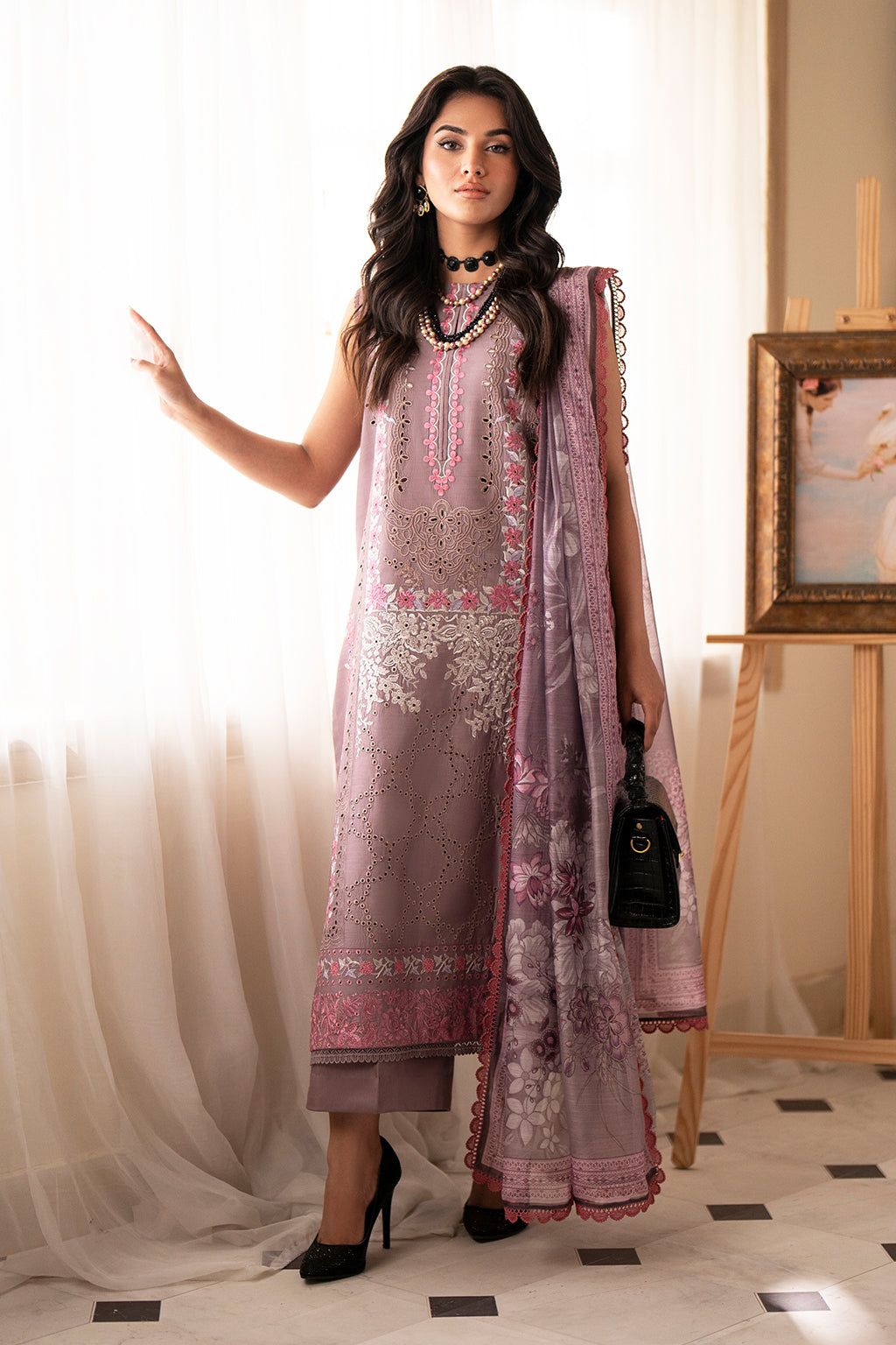 Saad Shaikh | Lumiere Winter |  D-01 Celestial - Designer Dress with Intricate embroidery and embellishments. Shop elegent wedding dress at Maria Faisal.
