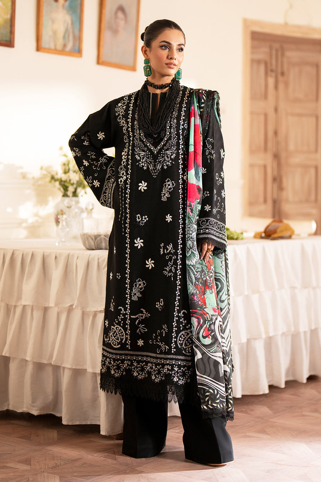 Saad Shaikh | Lumiere Winter |  D-06 Seina - Designer Dress with Intricate embroidery and embellishments. Shop elegent wedding dress at Maria Faisal.