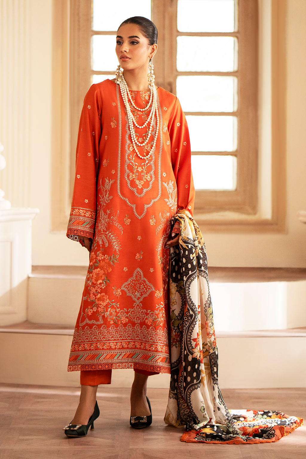 Saad Shaikh | Lumiere Winter |  D-02 Zenith - Designer Dress with Intricate embroidery and embellishments. Shop elegent wedding dress at Maria Faisal.