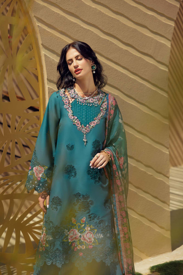 Noor by Saadia Asad | Eid Laserkari Lawn 24 | D4 - Maria Faisal