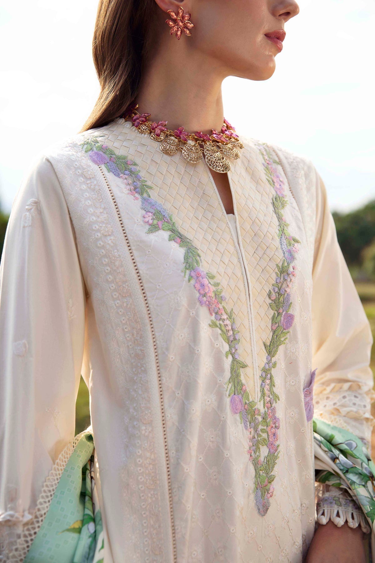 Sable Vogue | Luxury Lawn 24 | Ivy - Ladies Clothes - Maria Faisal