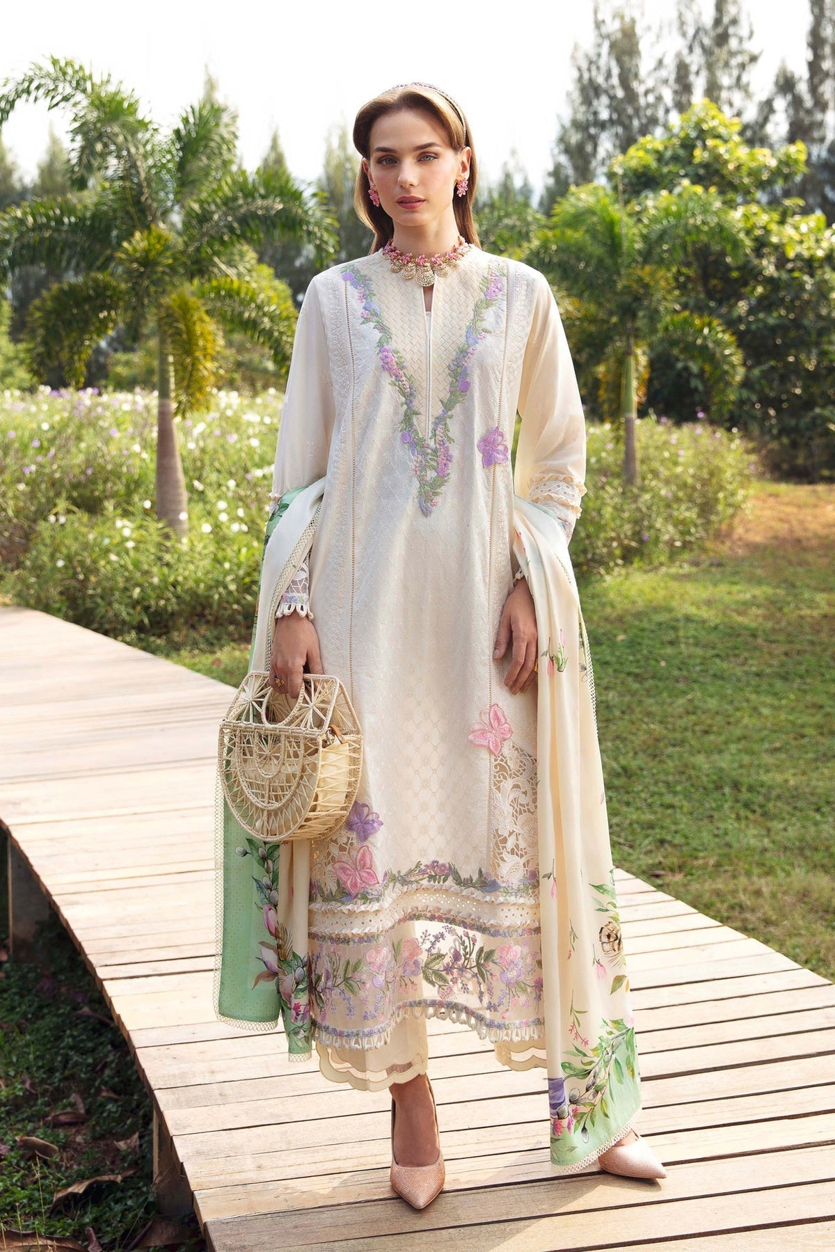 Sable Vogue | Luxury Lawn 24 | Ivy - Ladies Clothes - Maria Faisal