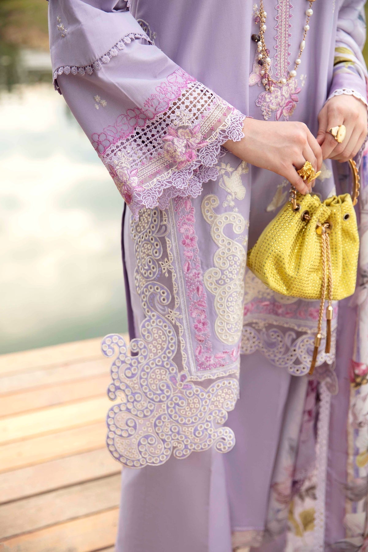 Sable Vogue | Luxury Lawn 24 | Aster - Ladies Clothes - Maria Faisal
