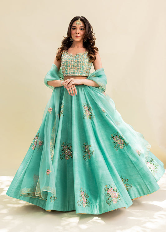 Sadaf Fawad Khan | Zinnia Festive Formals | Firuzeh - Maria Faisal