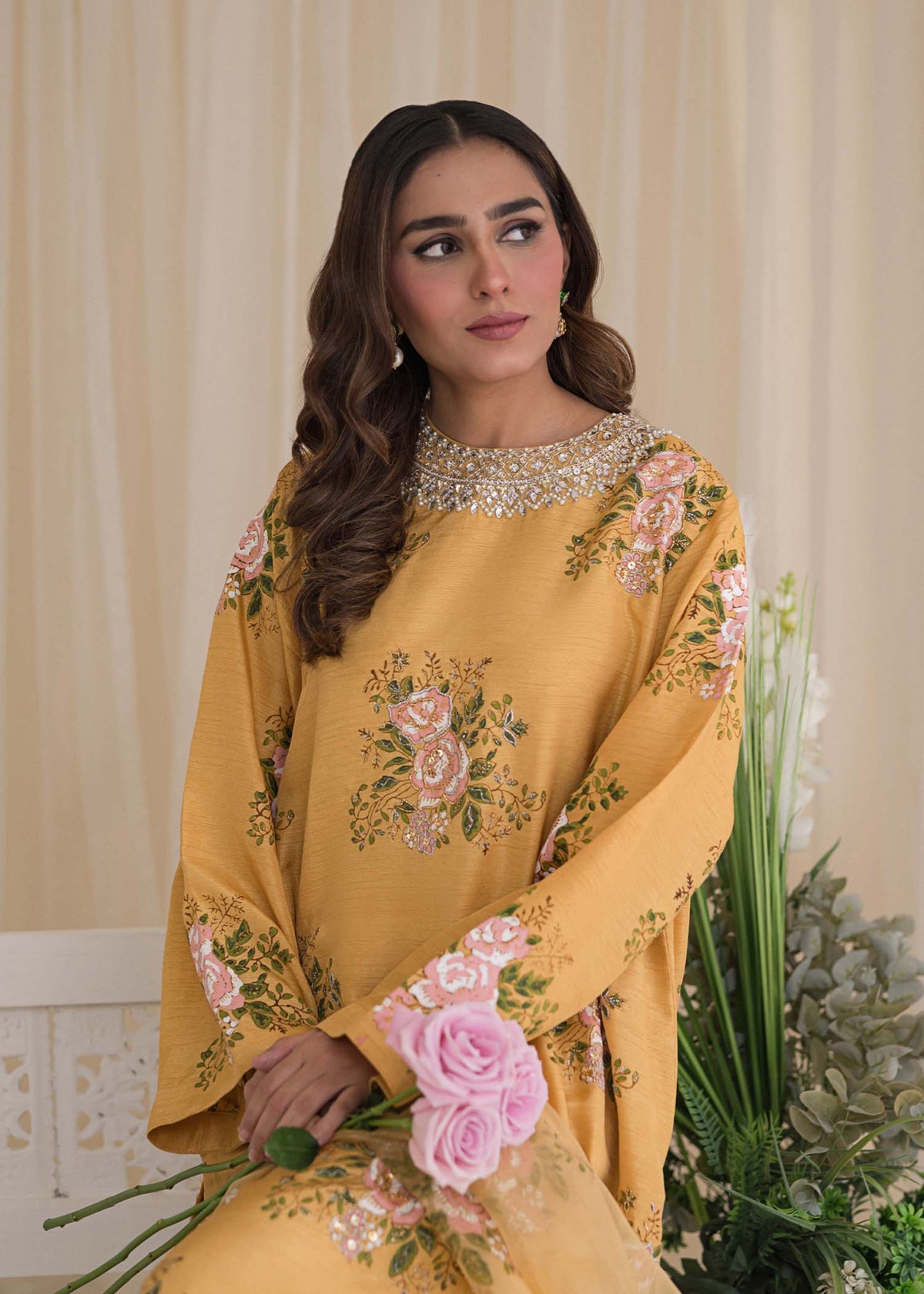 Sadaf Fawad Khan | Lyla Festive Pret | Lemon Zest - Maria Faisal