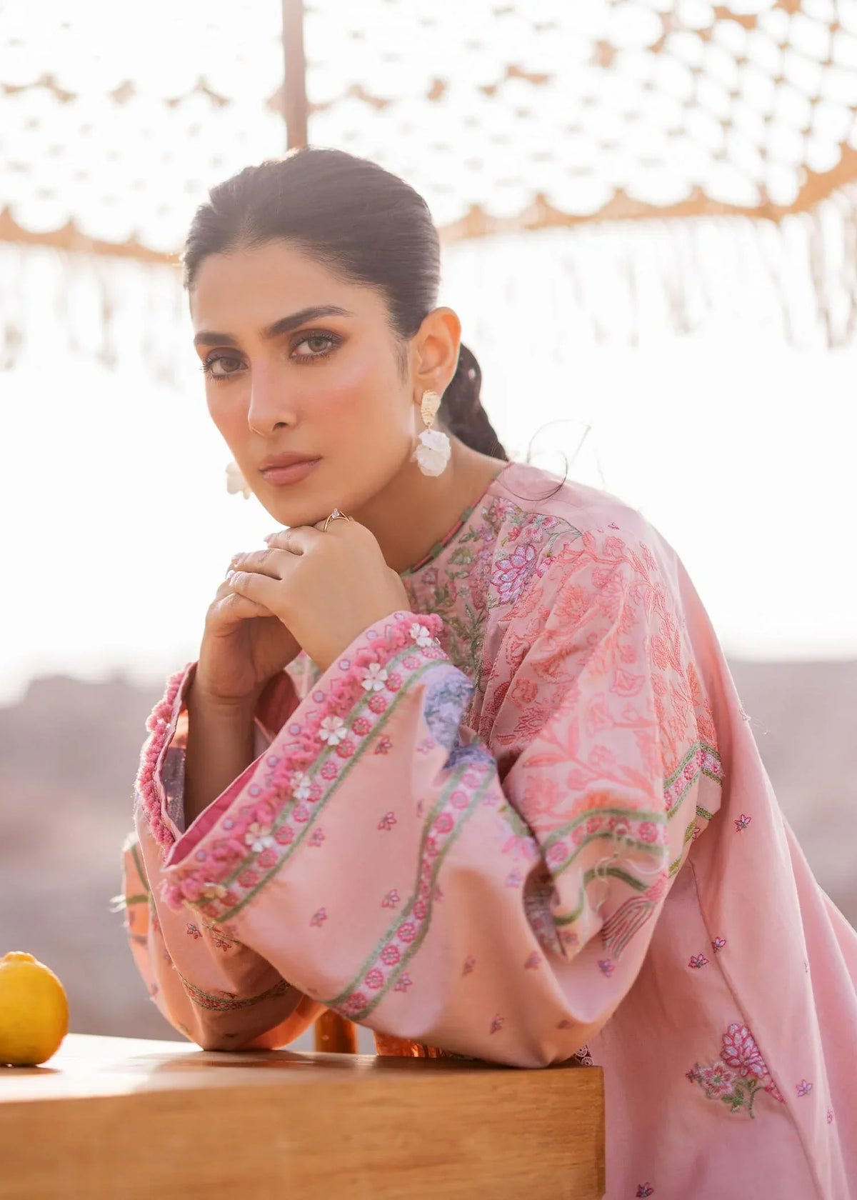Sadaf Fawad Khan | Siraa Luxury Lawn 24| Eira (A) - Ladies Clothes - Maria Faisal