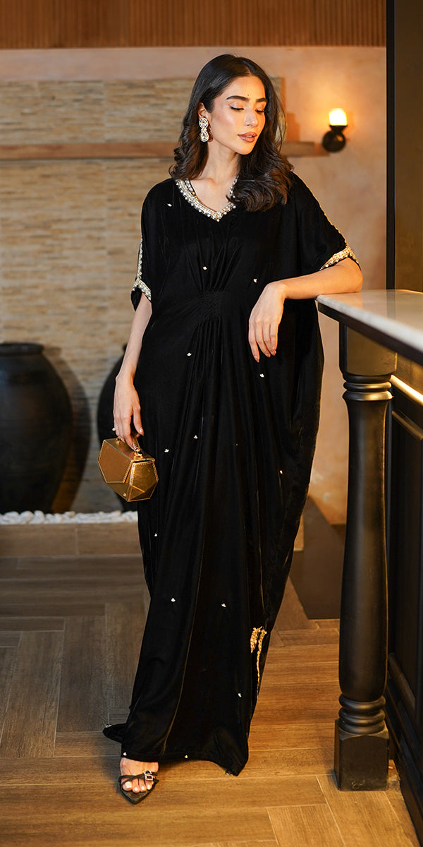 Erum Khan | Velvet Wisper | Black Swan by Maria Faisal - Registered Vendor of : Erum Khan - type : Ladies Clothes - 100% original wedding dresses