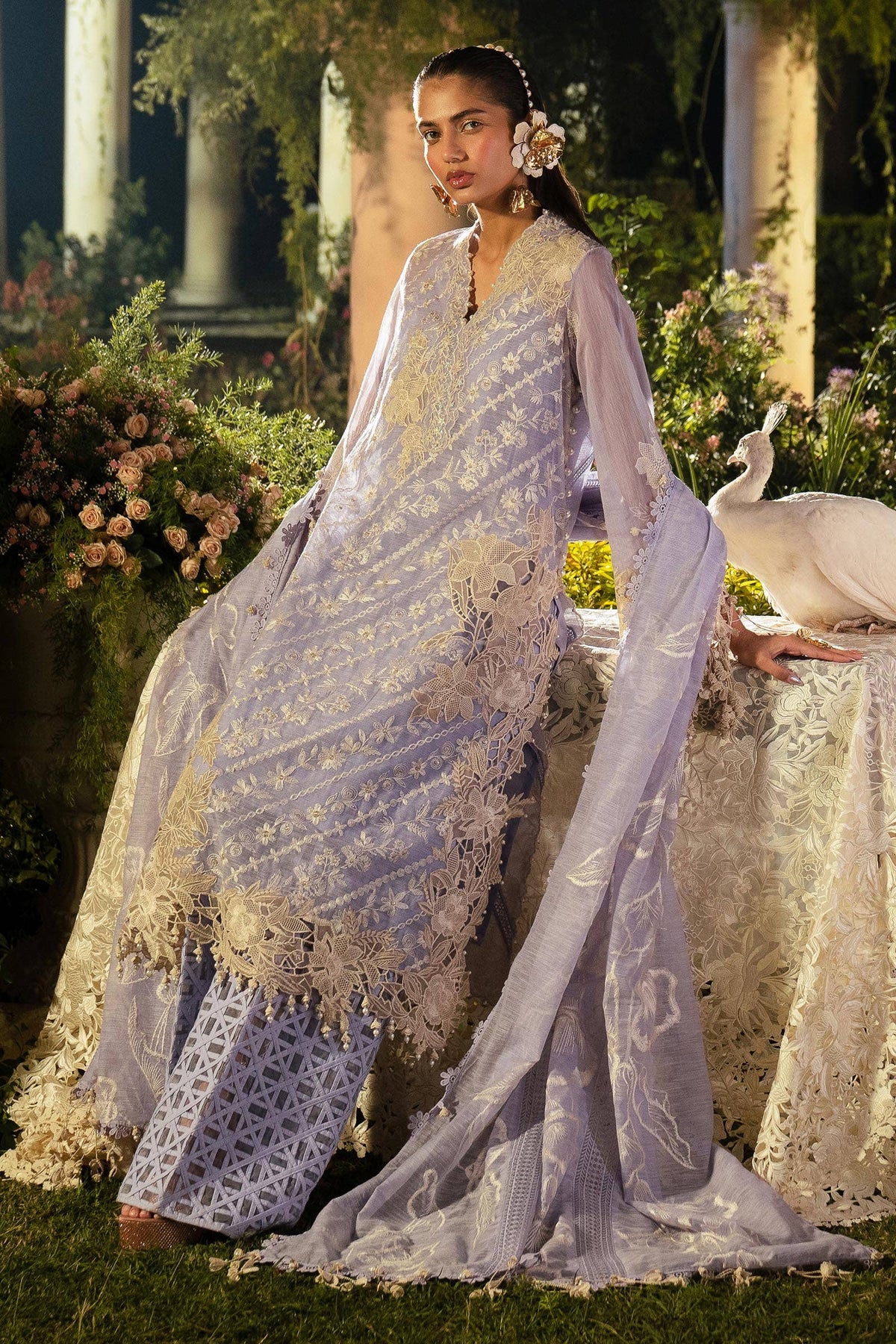 Sana Safinaz | Luxury Collection 24 | L241-010B-3CV - Ladies Clothes - Maria Faisal