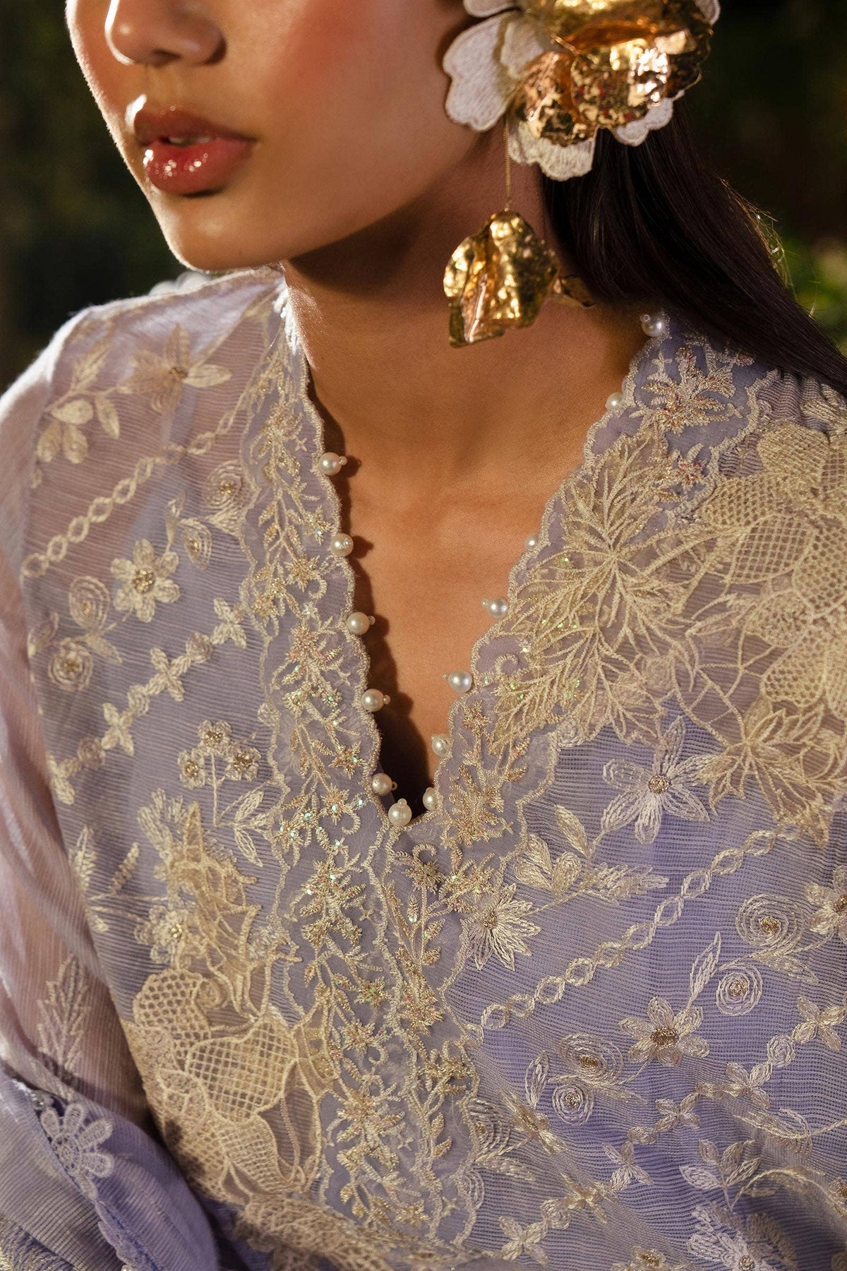 Sana Safinaz | Luxury Collection 24 | L241-010B-3CV - Ladies Clothes - Maria Faisal
