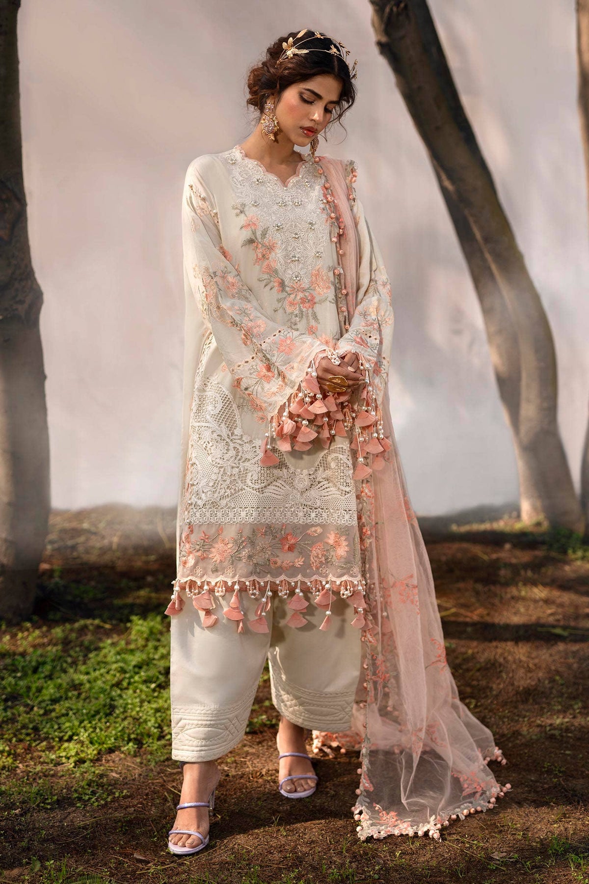 Sana Safinaz | Luxury Collection 24 | L241-003B-3CT - Ladies Clothes - Maria Faisal