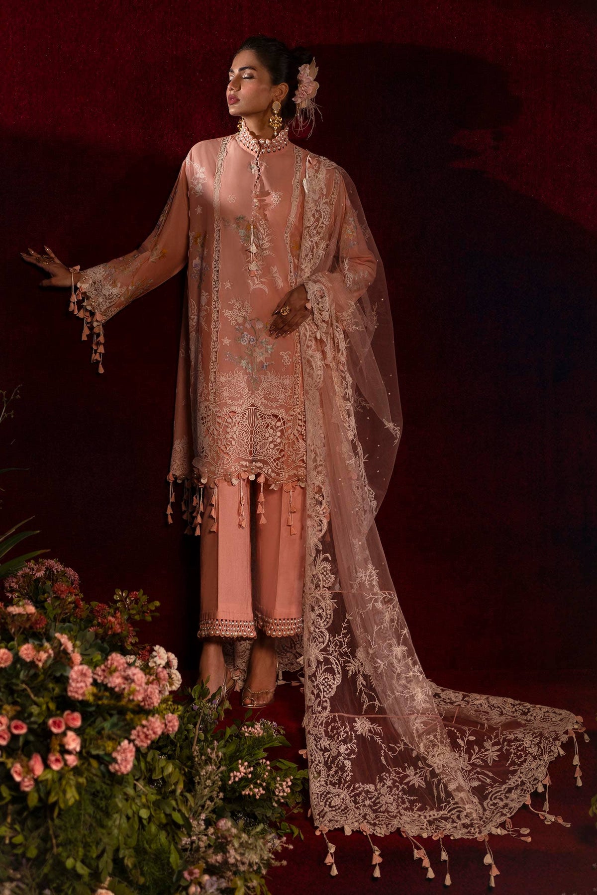 Sana Safinaz | Luxury Collection 24 | L241-007A-3CT - Ladies Clothes - Maria Faisal