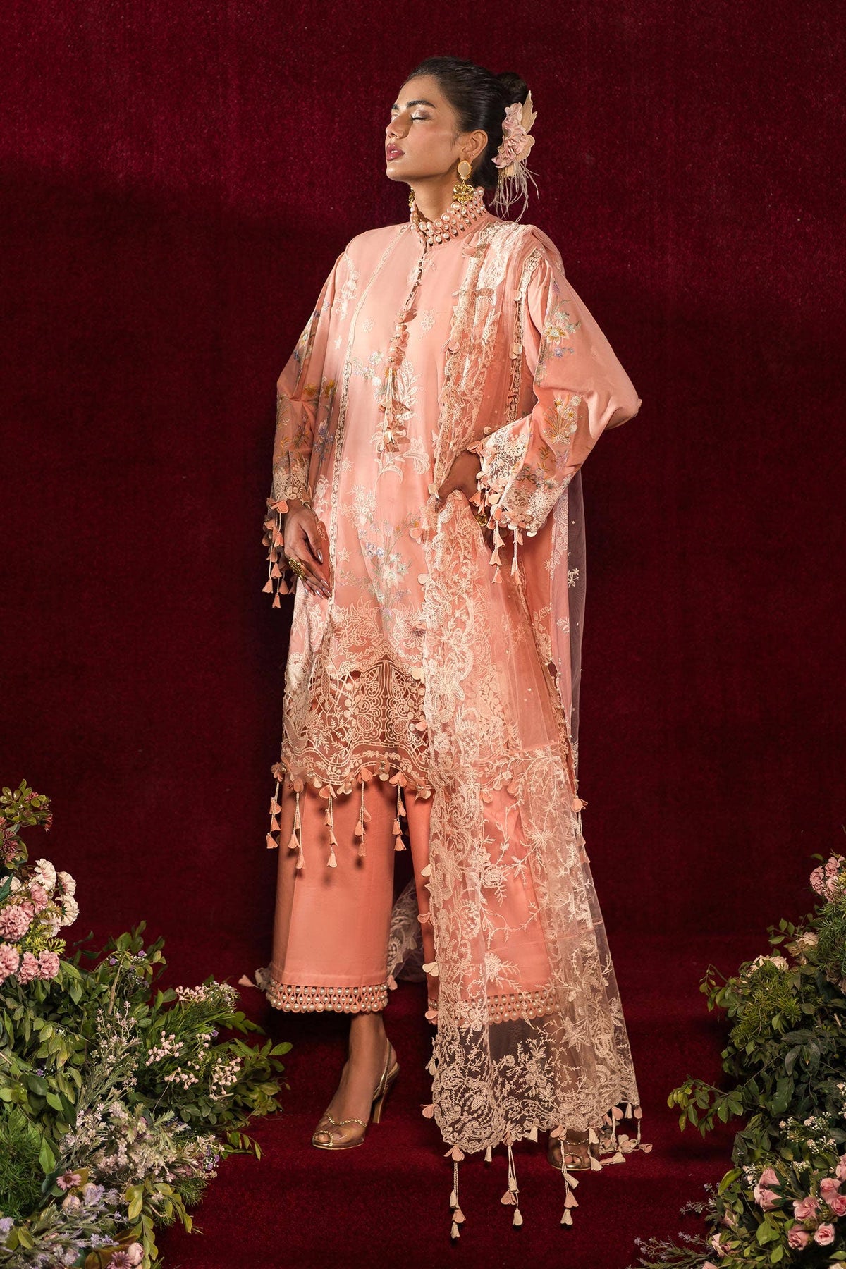 Sana Safinaz | Luxury Collection 24 | L241-007A-3CT - Ladies Clothes - Maria Faisal