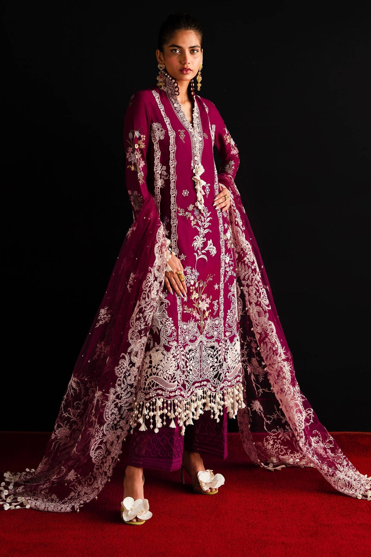 Sana Safinaz | Luxury Collection 24 | L241-007B-3CT - Ladies Clothes - Maria Faisal