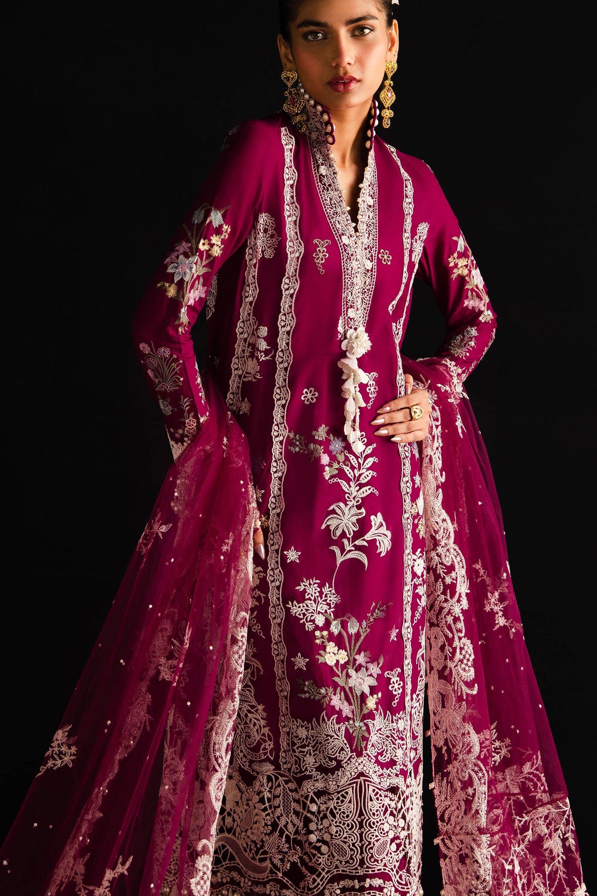 Sana Safinaz | Luxury Collection 24 | L241-007B-3CT - Ladies Clothes - Maria Faisal