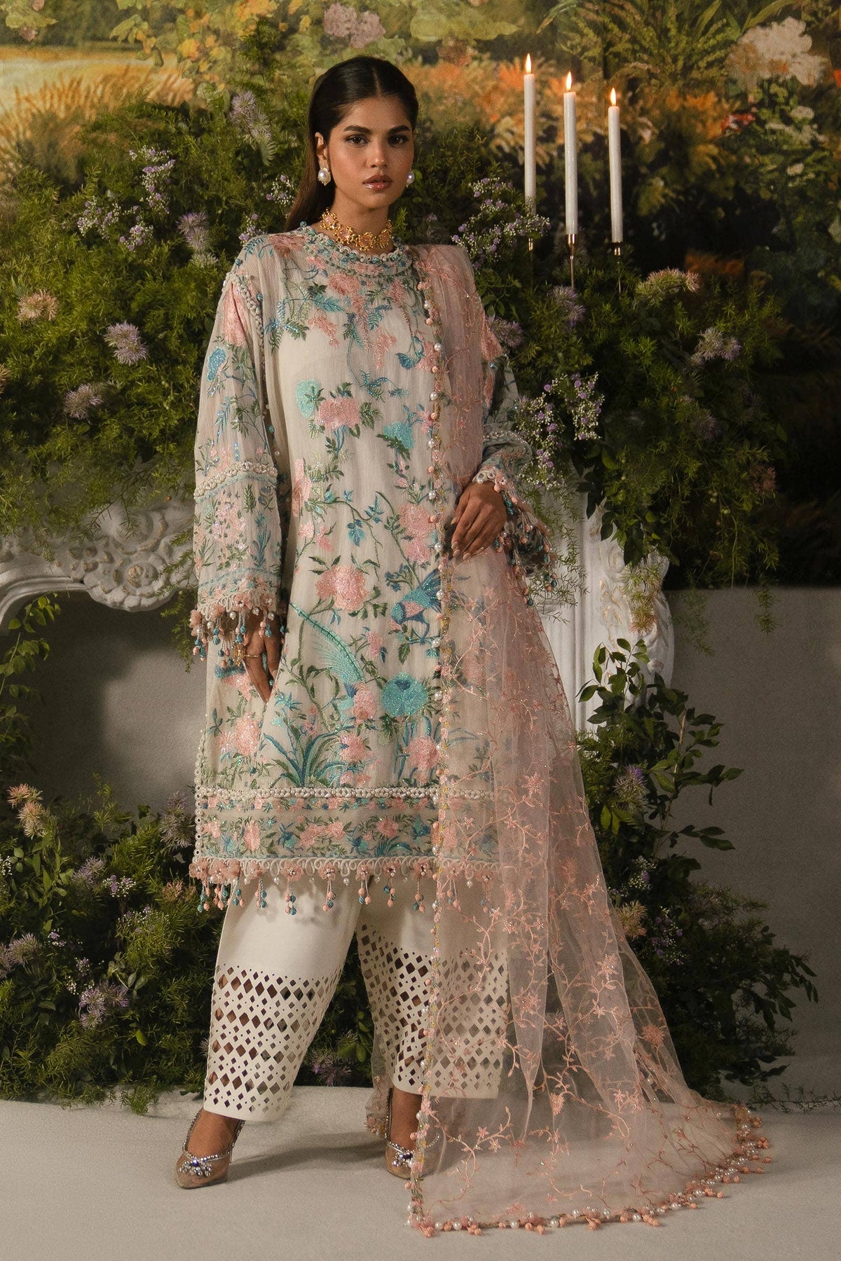 Sana Safinaz | Luxury Collection 24 | L241-009B-3CT - Ladies Clothes - Maria Faisal