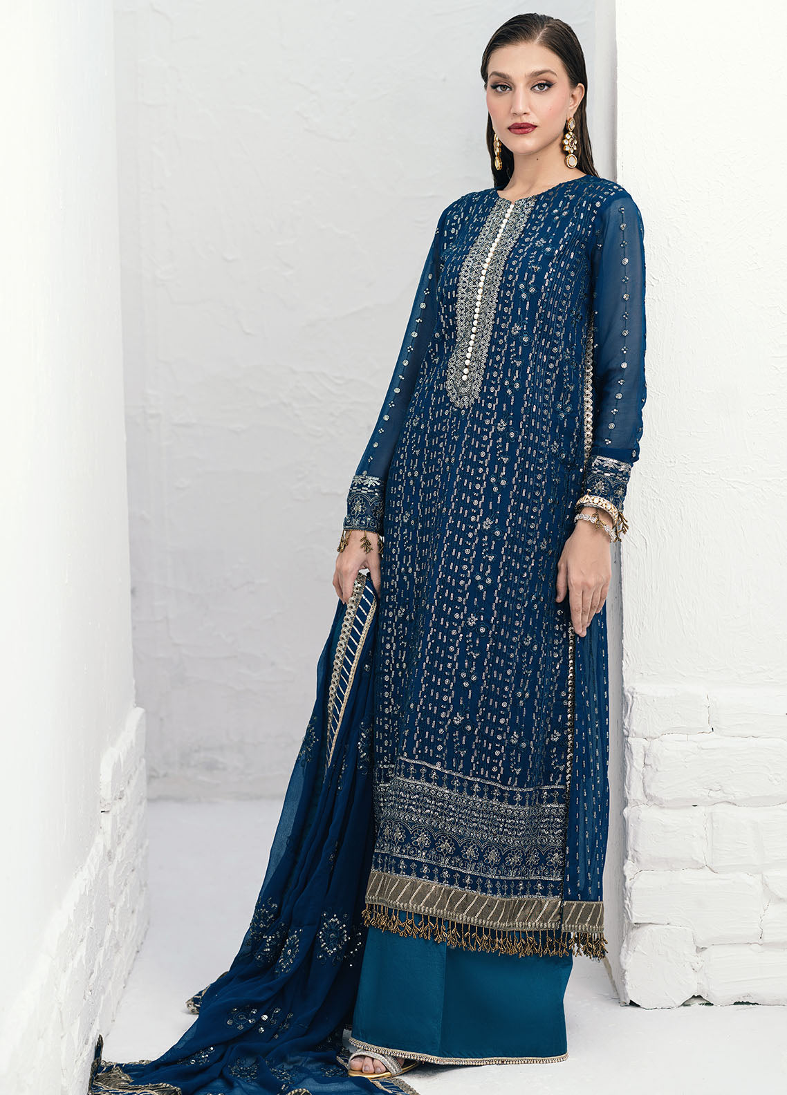 Sahane | Savoir Luxury Formals Savoir | CT-140004 Ashen - Savoir - Ladies Clothes - Maria Faisal