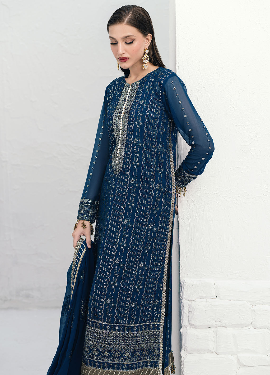 Sahane | Savoir Luxury Formals Savoir | CT-140004 Ashen - Savoir - Ladies Clothes - Maria Faisal