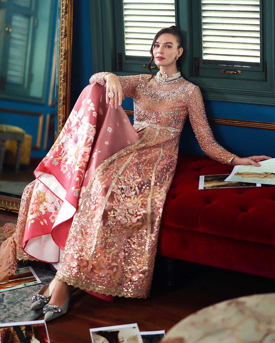 Mushq | The Muse | Shayna - Bridal Dress - available at Maria Faisal in UK and USA.