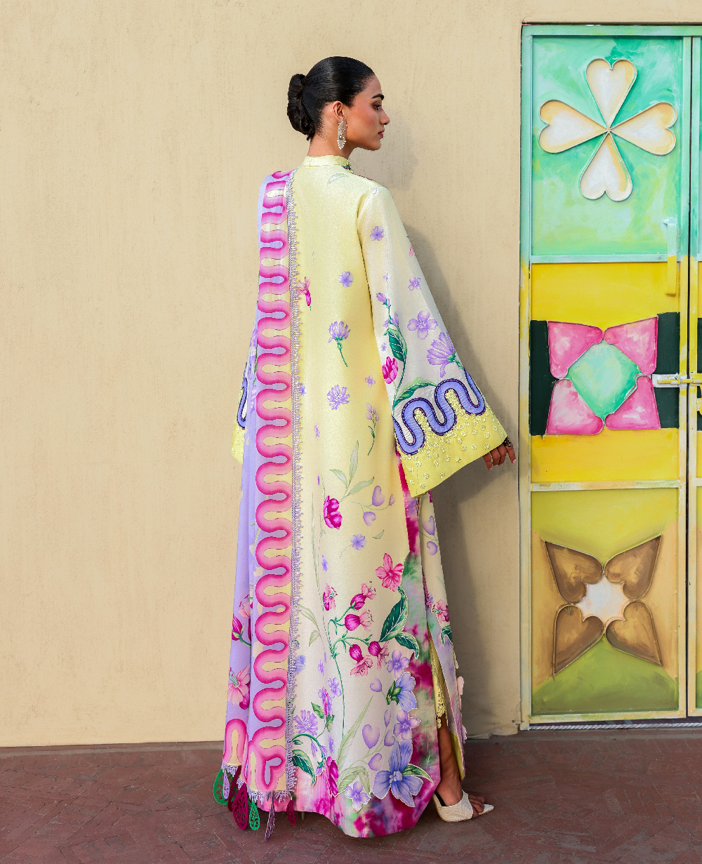 Republic Womenswear | Neoma Summer Prints 26 | Shehnai - Luxury Dress - available at Maria Faisal in UK and USA.