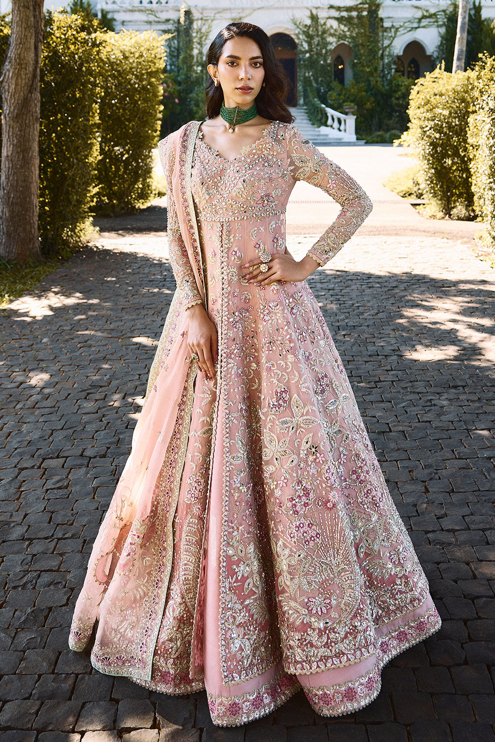 Soraya | Lumene Festive Edit 25 | Florencea - Wedding Dress - available at Maria Faisal in UK and USA.