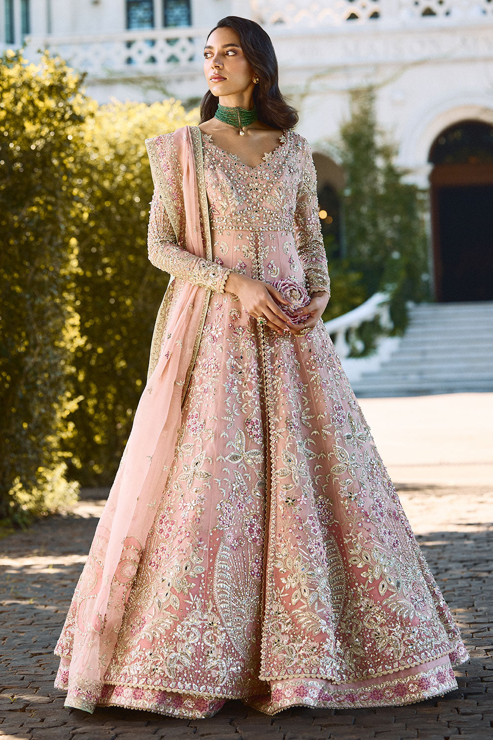 Soraya | Lumene Festive Edit 25 | Florencea - Wedding Dress - available at Maria Faisal in UK and USA.
