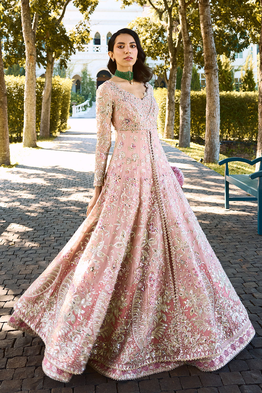 Soraya | Lumene Festive Edit 25 | Florencea - Wedding Dress - available at Maria Faisal in UK and USA.