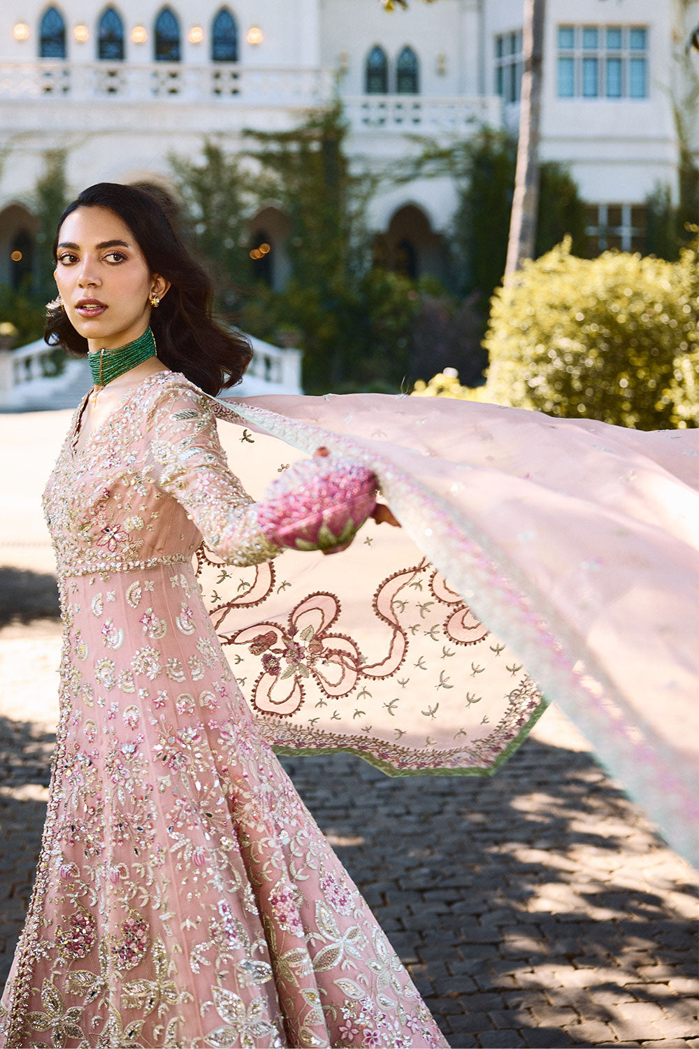Soraya | Lumene Festive Edit 25 | Florencea - Wedding Dress - available at Maria Faisal in UK and USA.