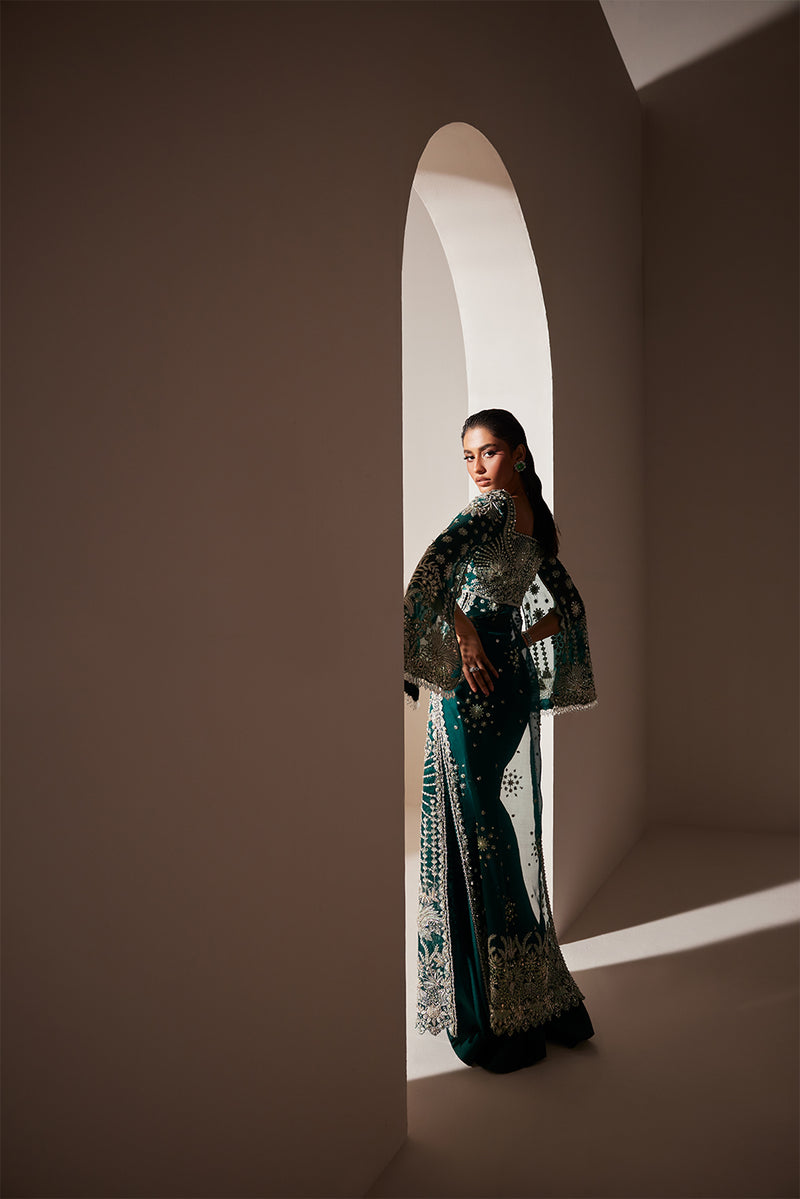 Soraya | Oriana Luxury Formals | Luxe - Wedding Wear - available at  Maria Faisal in UK and USA.
