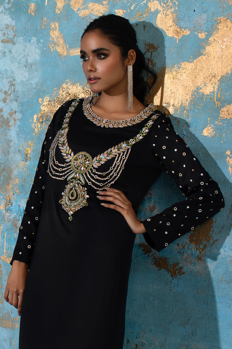 Wardha Saleem | Luxury Pret Fusion Wear | BELLE - KAFTAN - Ladies Clothes 
