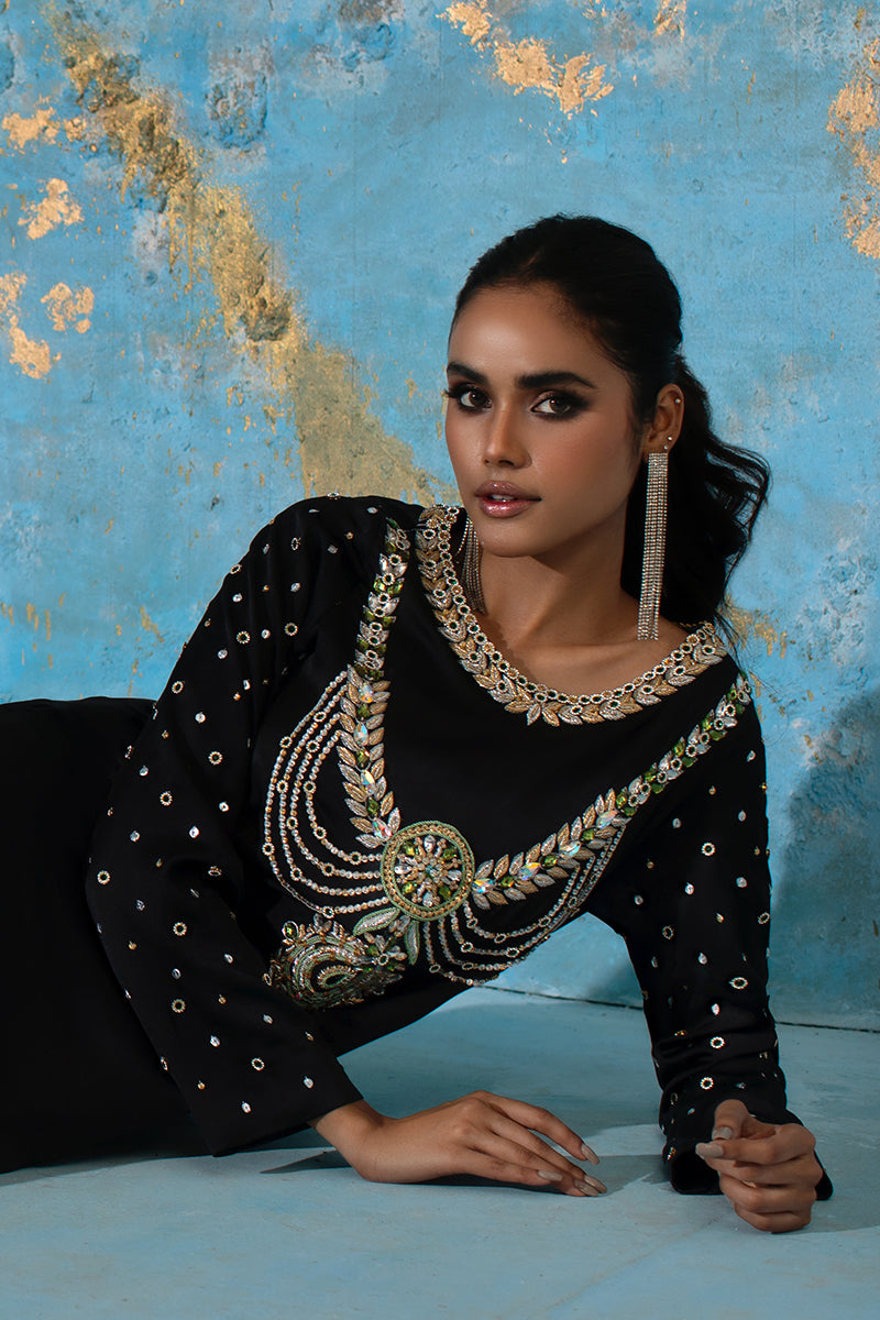 Wardha Saleem | Luxury Pret Fusion Wear | BELLE - KAFTAN - Ladies Clothes 