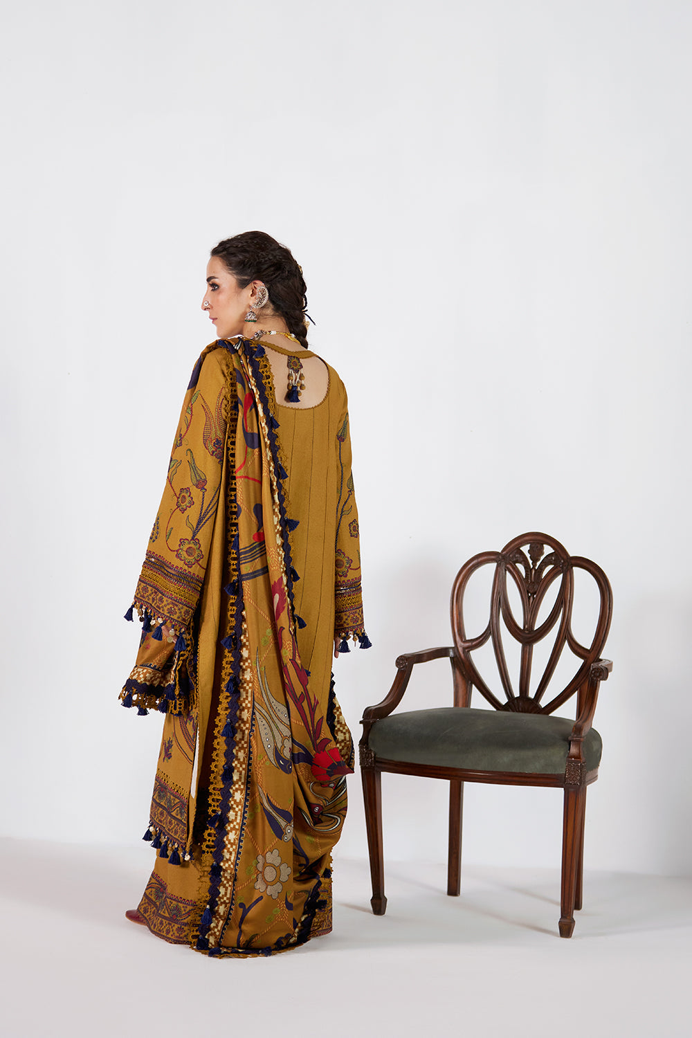 LALEH-SRW25-07 – authentic Pakistani dress from the Winter Khaddar 25 collection for women in the UK