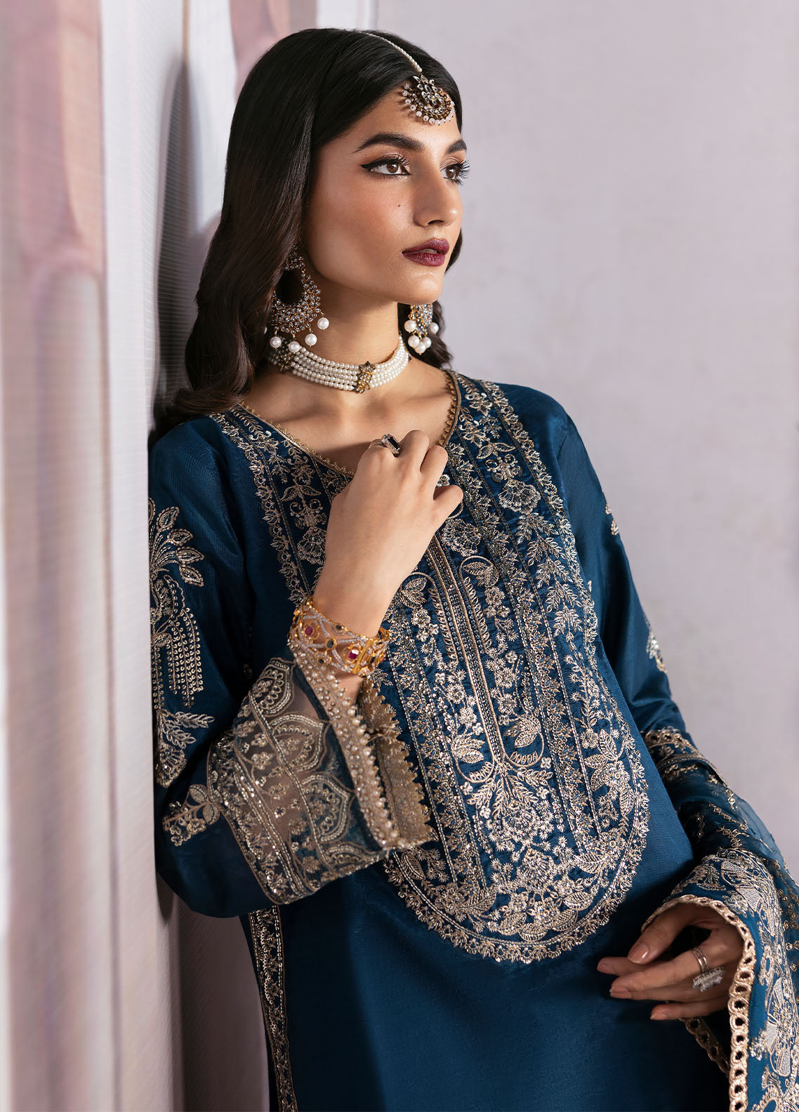 Sahane | There She Glows  | TSG-04 Azure - There She Glows - Ladies Clothes - Maria Faisal