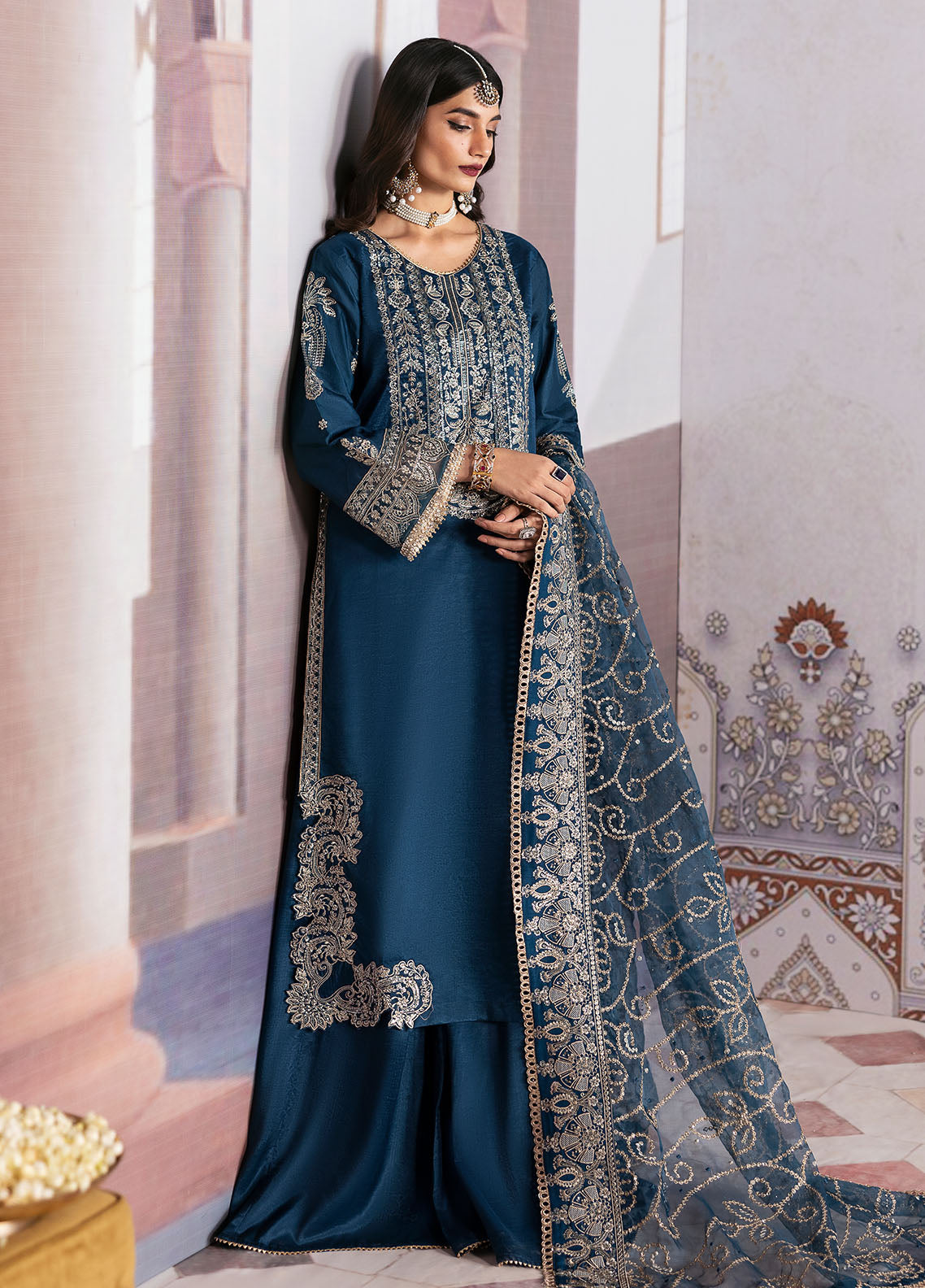 Sahane | There She Glows  | TSG-04 Azure - There She Glows - Ladies Clothes - Maria Faisal