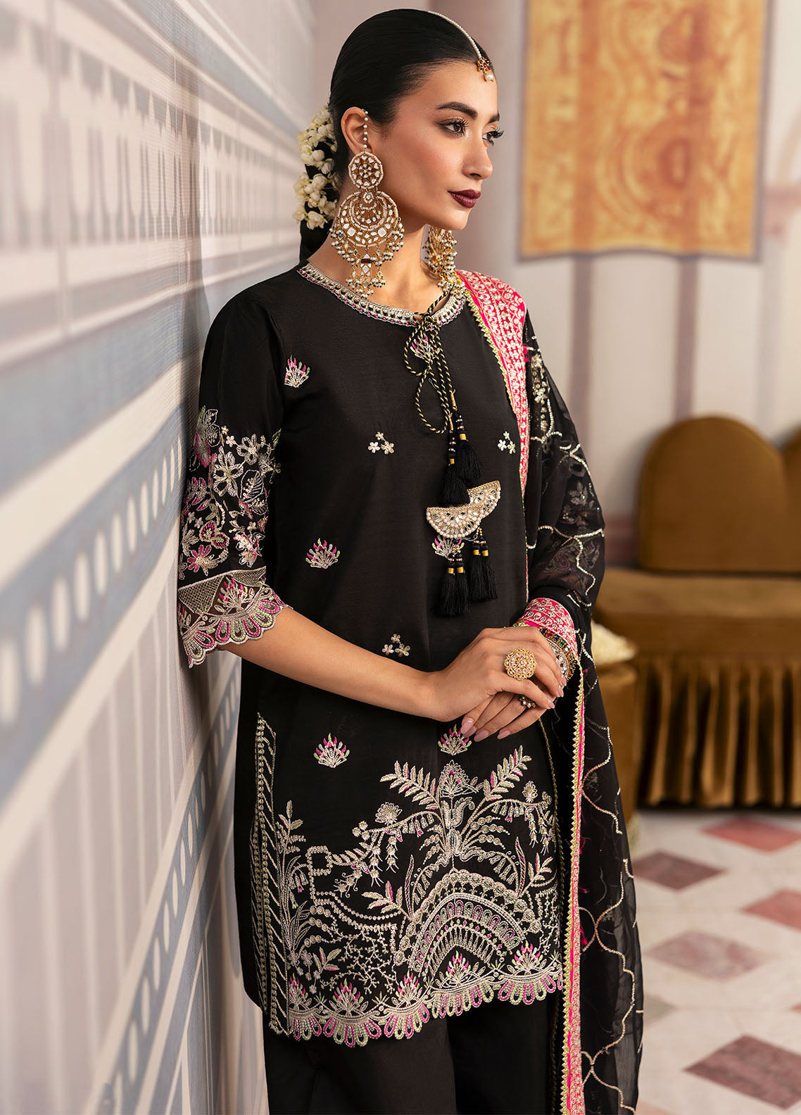 Sahane | There She Glows  | TSG-01 Noir - Ladies Clothes - Maria Faisal
