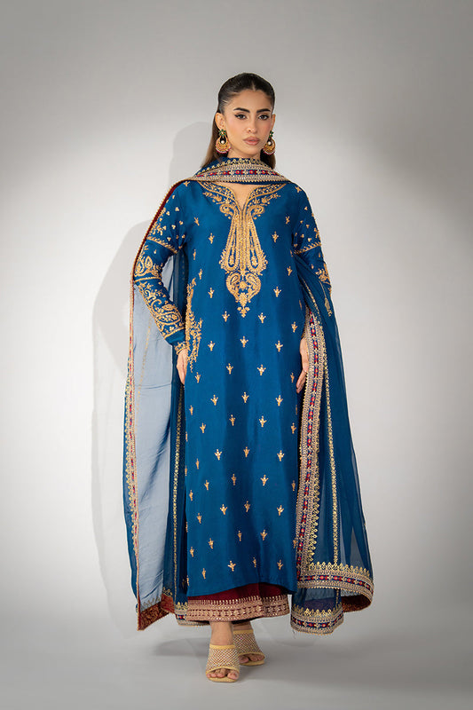 Mina Hassan | Winter 25 | Sireh - Casual Dress - available at Maria Faisal in UK and USA.