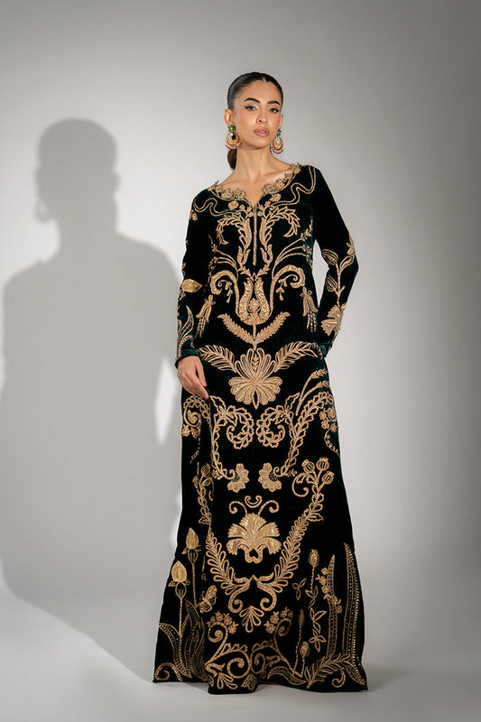 Mina Hassan | Winter 25 | Izma - Casual Dress - available at Maria Faisal in UK and USA.