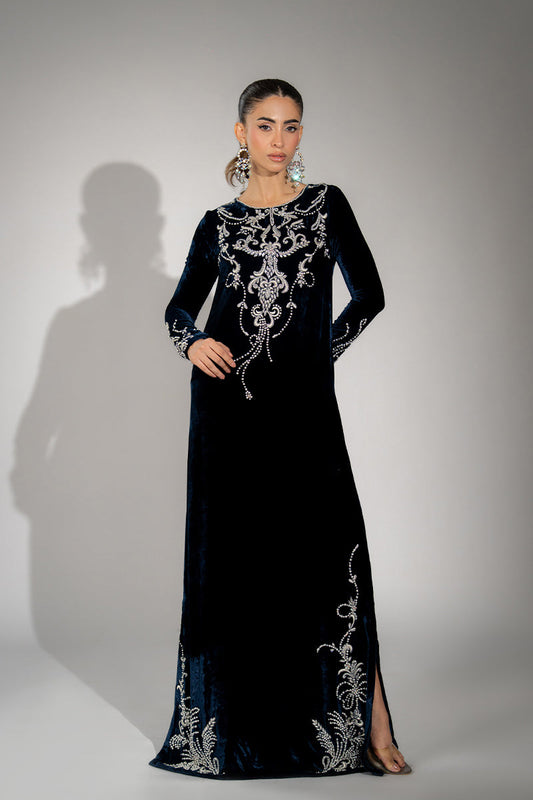 Mina Hassan | Winter 25 | Muskan - Casual Dress - available at Maria Faisal in UK and USA.