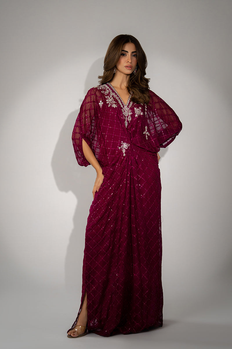 Mina Hassan | Winter 25 | Rumi - Casual Dress - available at Maria Faisal in UK and USA.