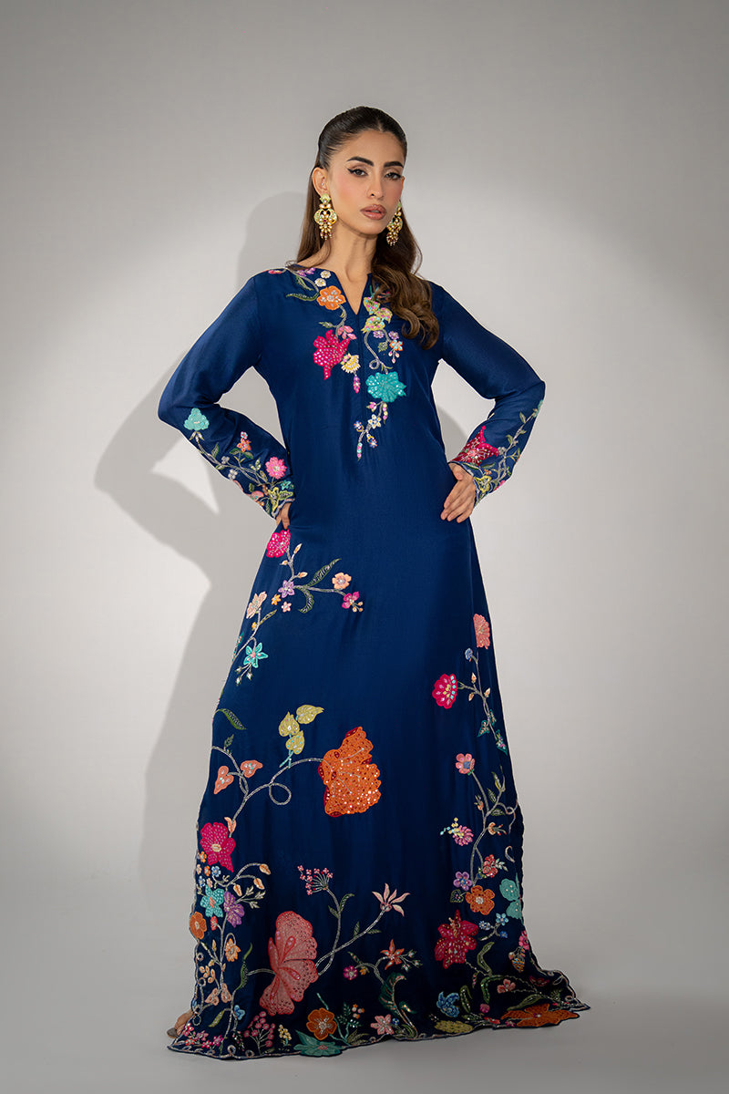 Mina Hassan | Winter 25 | Adina - Casual Dress - available at Maria Faisal in UK and USA.