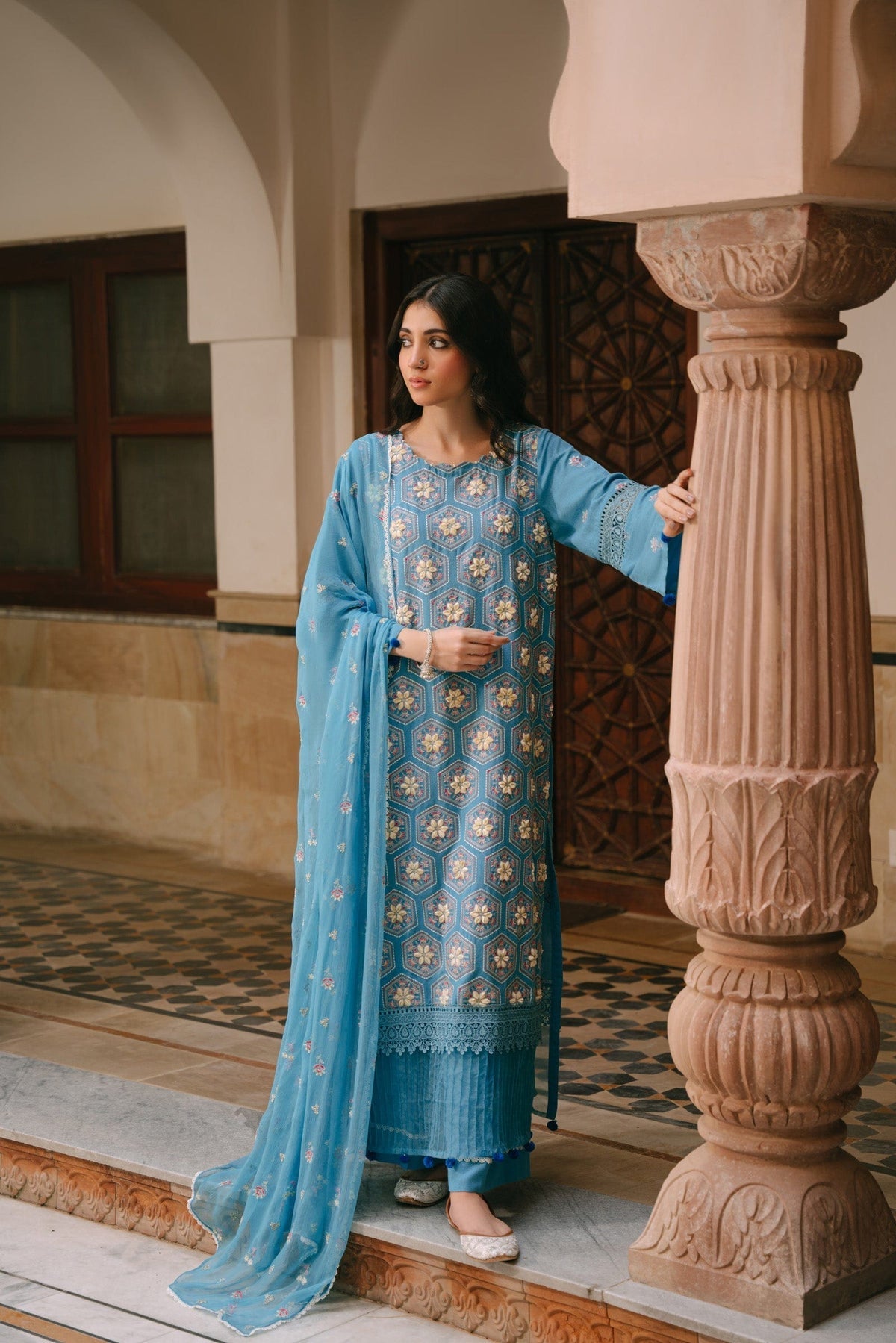 Taana Baana | Manzil Winter |   M3403A - Ladies Clothes - Maria Faisal