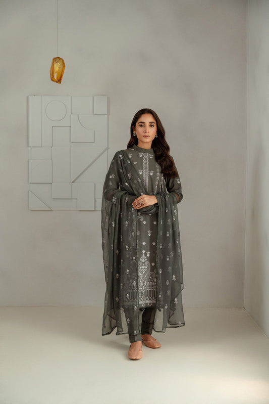 Taana Baana | Manzil Winter |  S3390A - Ladies Clothes - Maria Faisal