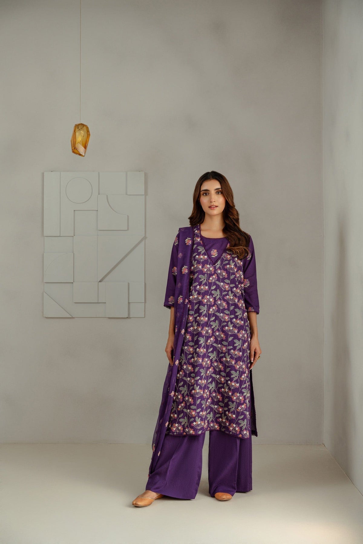 Taana Baana | Manzil Winter |  M3405B - Ladies Clothes - Maria Faisal