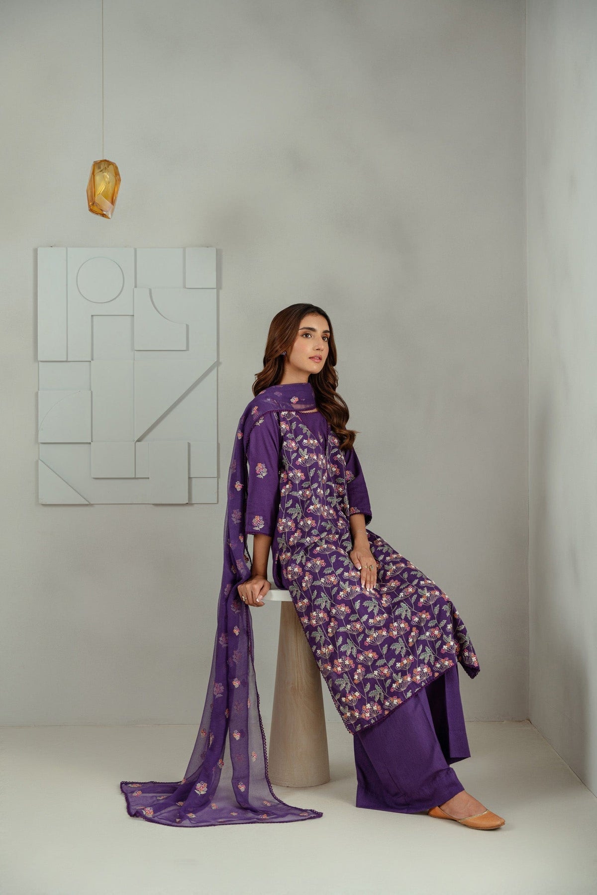 Taana Baana | Manzil Winter |  M3405B - Ladies Clothes - Maria Faisal